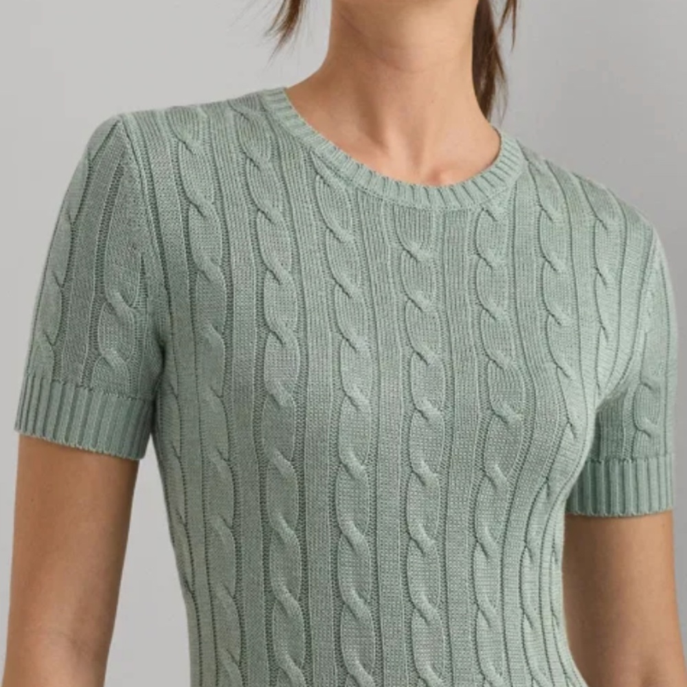 Ralph Lauren cable-knit short sleeve dress Small - Picture 3 of 8